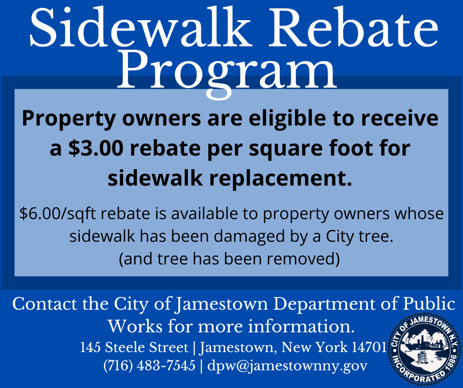Sidewalk Repair Replacement REBATE Program