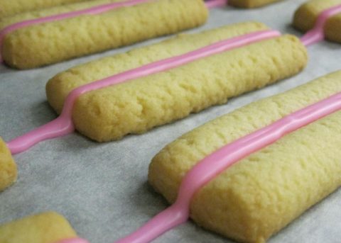 Pink Stripe Cookies